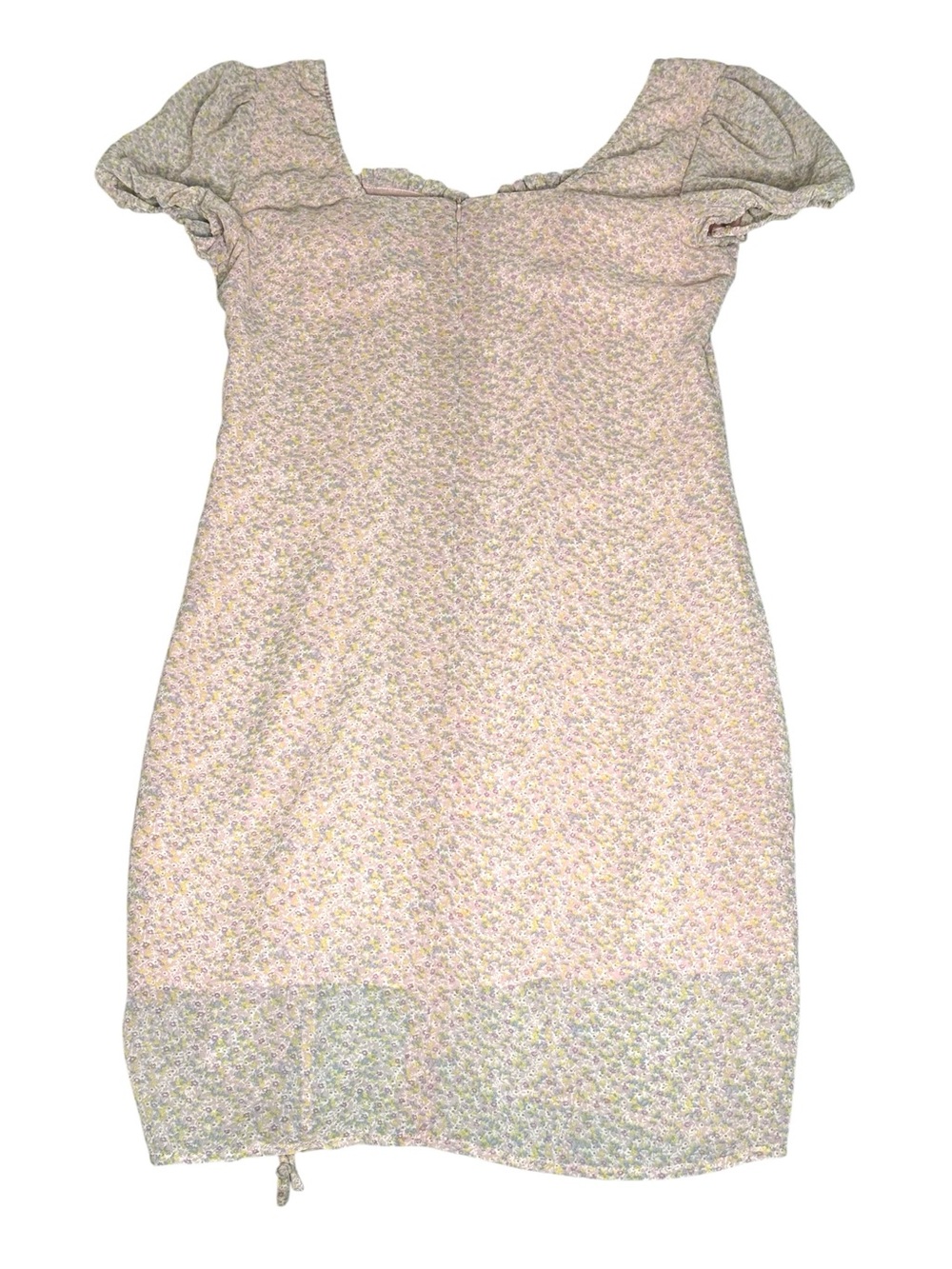 Valfré ☀︎︎ Mermaid Floral Print Chiffon Bustier Mini Ruched Dress ☀︎︎ Blush Pink - Picture 8 of 16